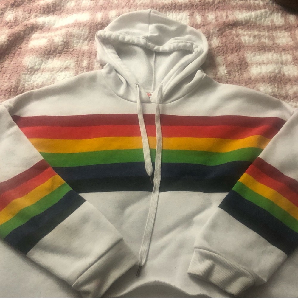 white cropped hoodie from ross